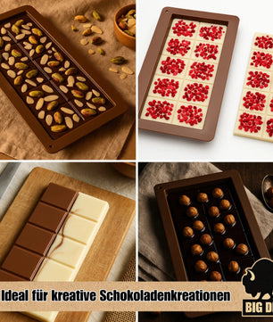 2er-Set Schokoladenform Silikon - tiefe Schokoladenform Dubai Schokolade Form 2