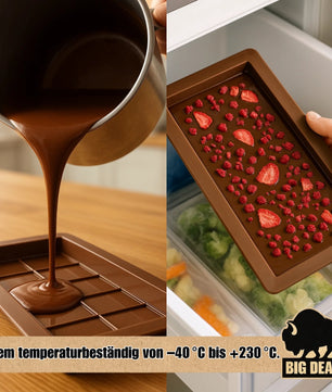 2er-Set Schokoladenform Silikon - tiefe Schokoladenform Dubai Schokolade Form 5