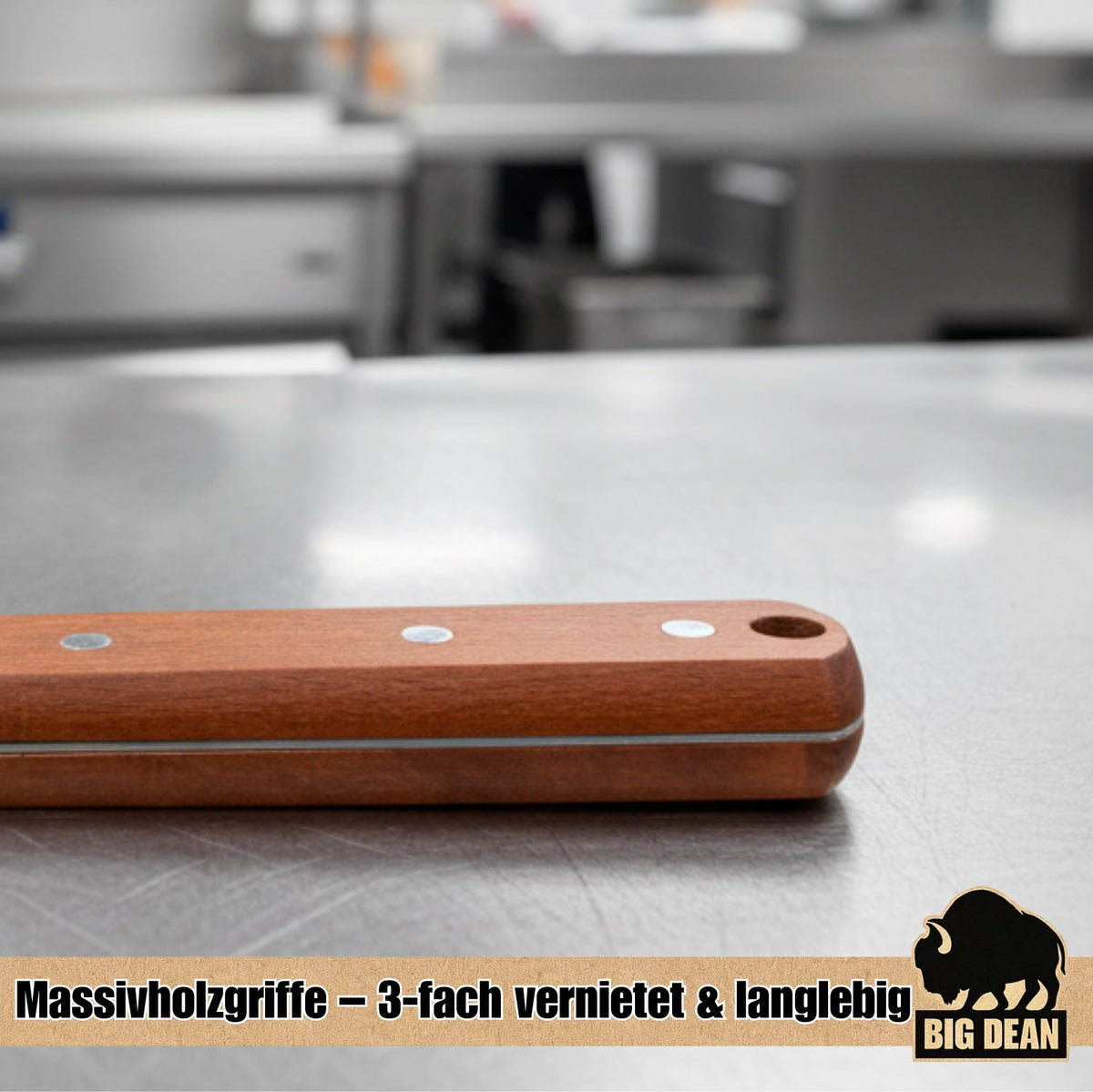 2er Set Grillspachtel Edelstahl + Holfgriffe image 6