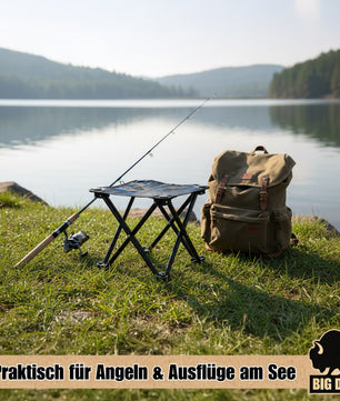 BigDean Kleiner Camping Hocker 23cm Angelhocker Campinghocker Dreibeinhocker Falthocker 2