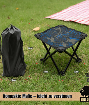 BigDean Kleiner Camping Hocker 23cm Angelhocker Campinghocker Dreibeinhocker Falthocker 3