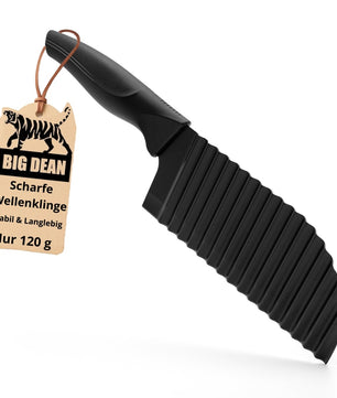 Wellenschneider Wellenmesser inkl. Klingenschutz Riffelmesser Wellenschneider für Gemüse 