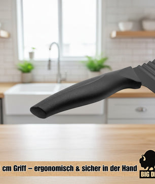 BigDean Wellenschneider Wellenmesser inkl. Klingenschutz Riffelmesser Wellenschneider für Gemüse  4