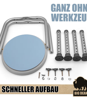 Duschhocker 360° drehbarer belastbarer Duschstuhl bis 136 kg höhenverstellbarer Duschhocker. rutschf 5