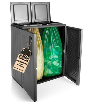 Mülltrennsystem Schrank Recycling System auch für Gelben Sack Made in Italy