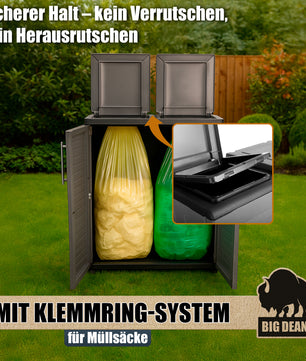 Mülltrennsystem Schrank Recycling System auch für Gelben Sack Made in Italy 2