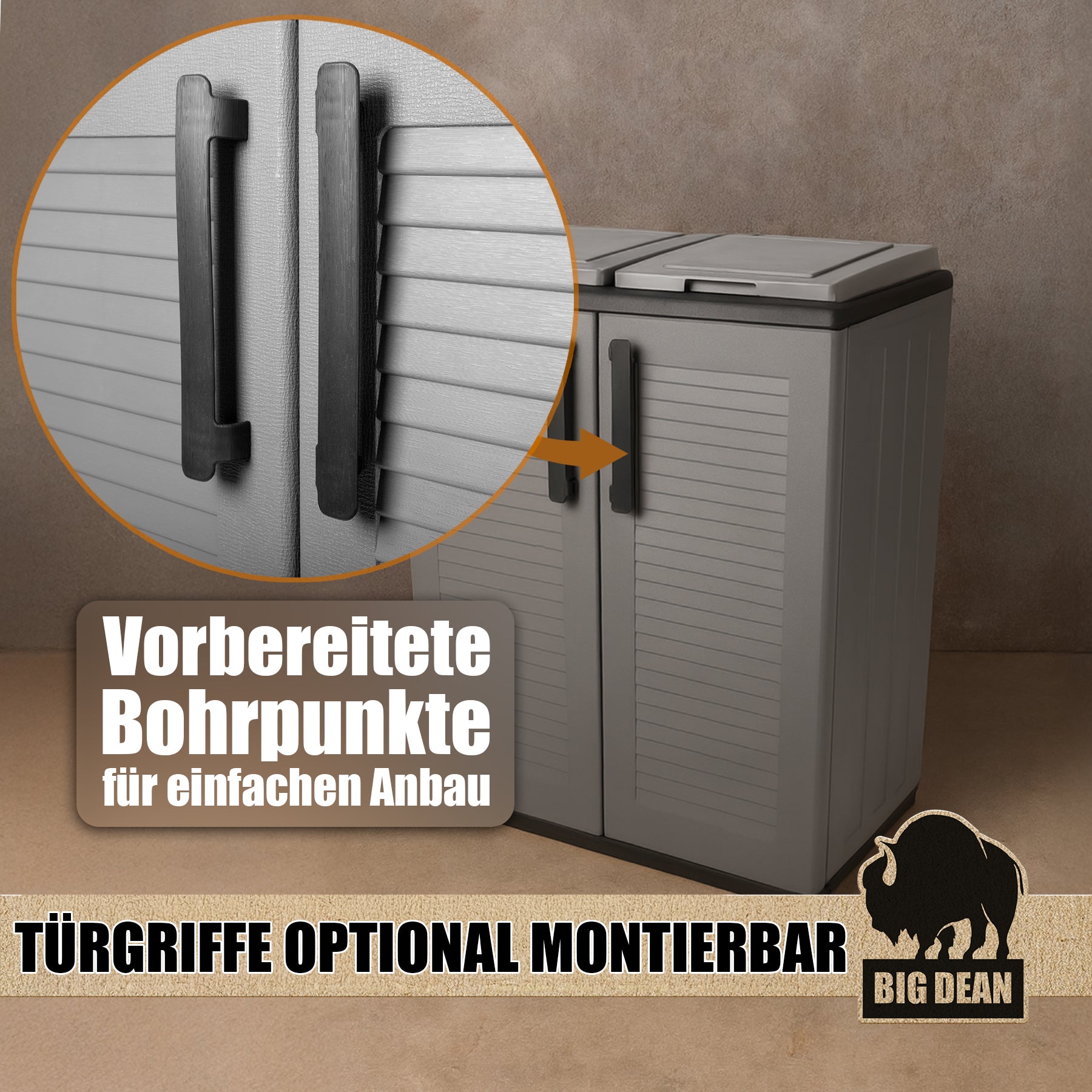 Mülltrennsystem Schrank Recycling System auch für Gelben Sack Made in Italy 6