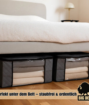 BigDean 6 Stück große Aufbewahrungstasche 90L – Kleidung Aufbewahrung, Klamotten Aufbewahrung 5