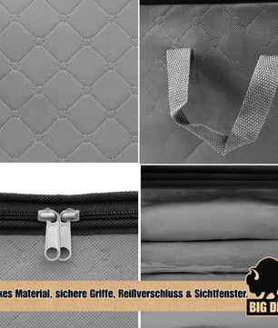 BigDean 6 Stück große Aufbewahrungstasche 90L – Kleidung Aufbewahrung, Klamotten Aufbewahrung 6