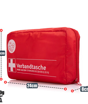2x Verbandskasten Verbandstasche - rot nach DIN 13164:2022 - Erste Hilfe Set Auto 3