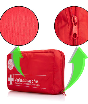 2x Verbandskasten Verbandstasche - rot nach DIN 13164:2022 - Erste Hilfe Set Auto 4