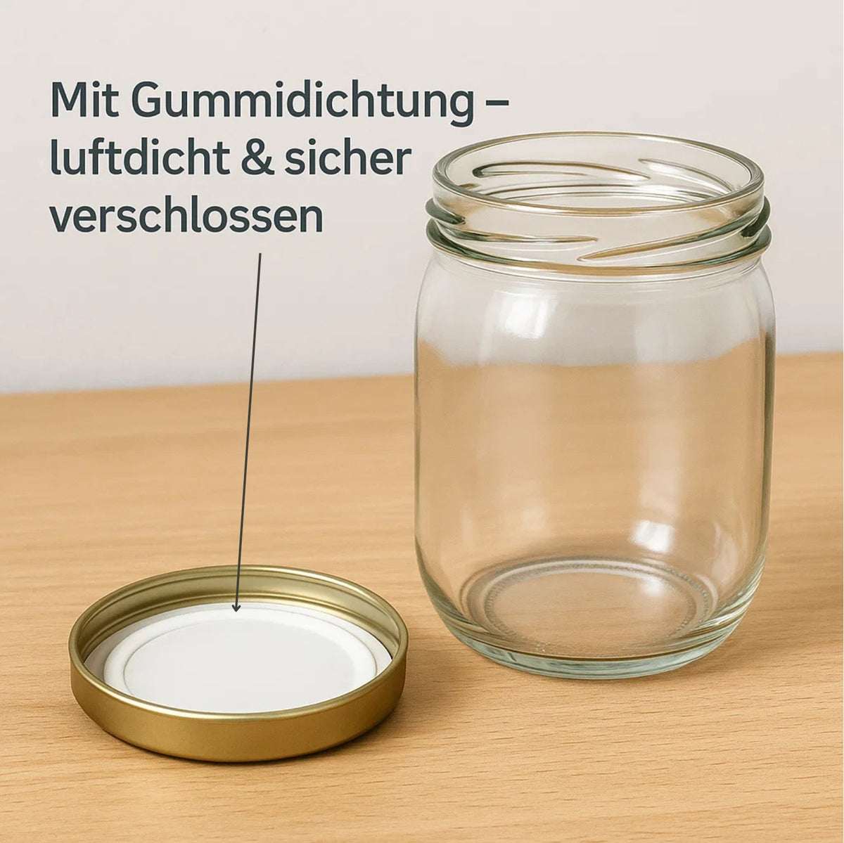 BigDean 6 Stück 1 Liter Einmachgläser mit extra großer Öffnung MADE IN GERMANY image 5