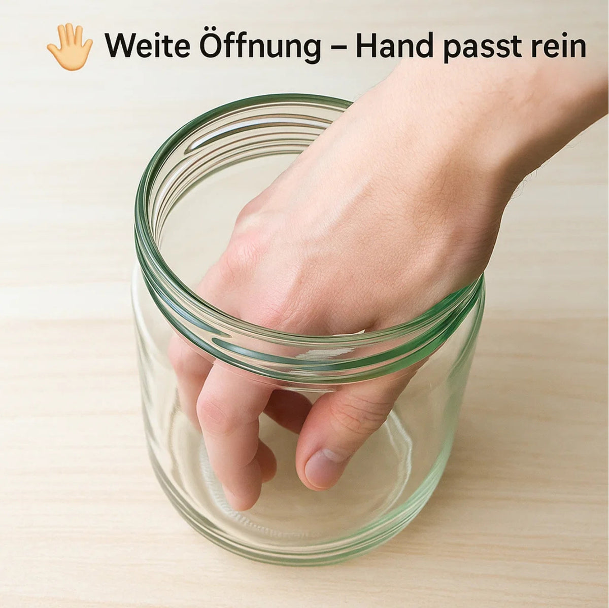 BigDean 6 Stück 1 Liter Einmachgläser mit extra großer Öffnung MADE IN GERMANY image 6
