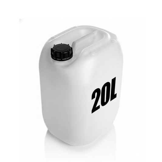 Wasserkanister 20L mit Auslaufhahn + Schraubdeckel naturweiß BPA frei lebensmittelecht UN-Zulassung
