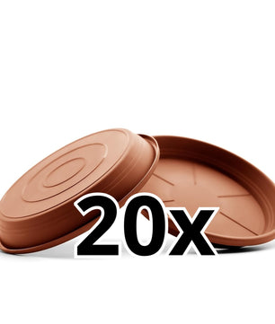 20 Stück Blumentopf Untersetzer Ø 33 cm in Terracotta – Topfuntersetzer 