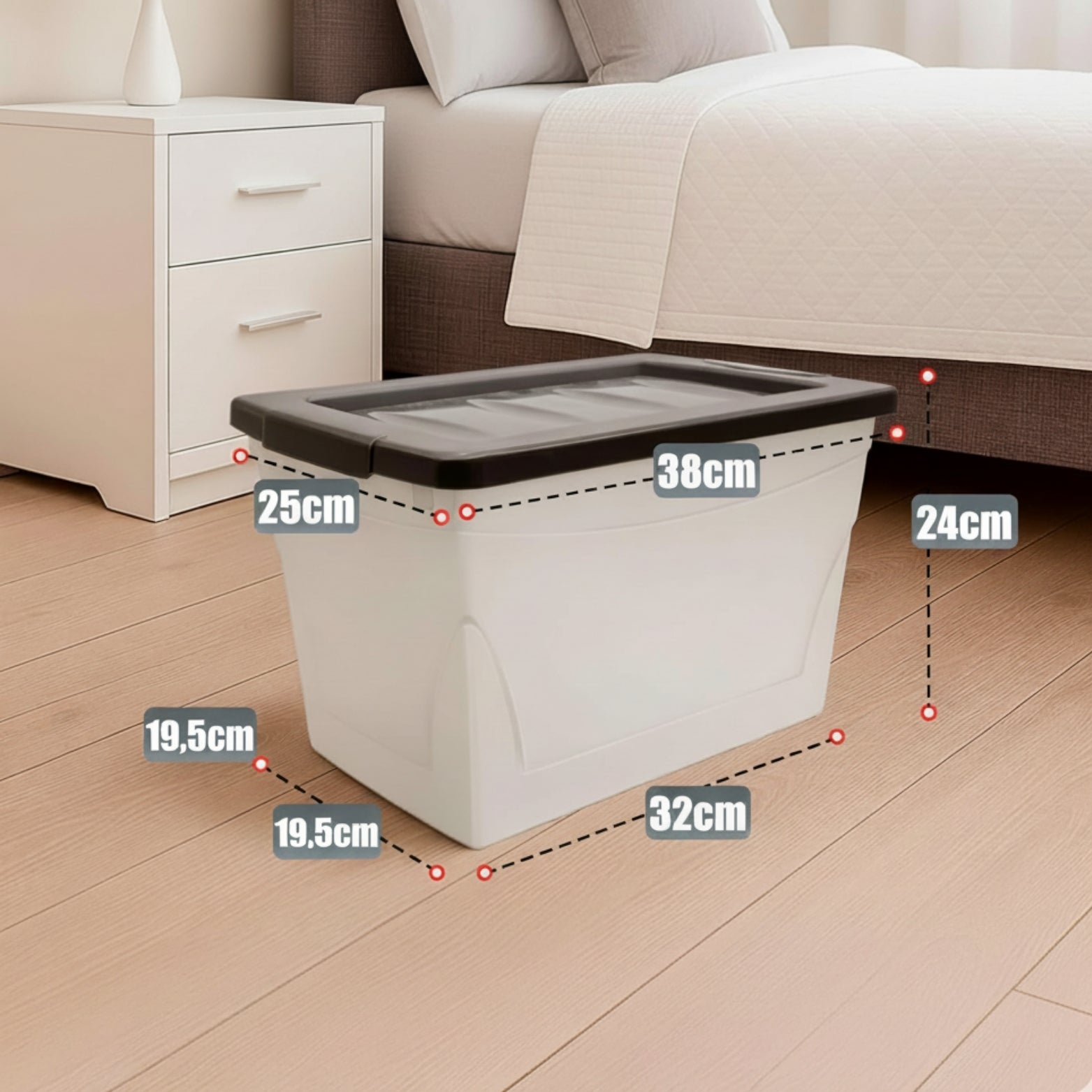 16 L Aufbewahrungsbox mit Deckel Budget Line Plastikbox mit Deckel Aufbewahrungsboxen 5