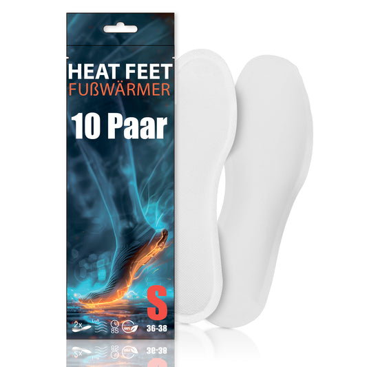 10 Paar HEAT FEET Wärmesohlen, Heizsohlen, Einlage Fußwärmer, wärmende Sohlen, warme Einlegesohlen, Wintersportarten Outdoorsport Weihnachtsmarkt, bei kalten Füßen für Schuhgröße 36-38 8h Wärme image 1