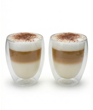 2x 300ml doppelwandige Latte Macchiato Gläser Borosilikatglas - doppelwandige Kaffeegläser