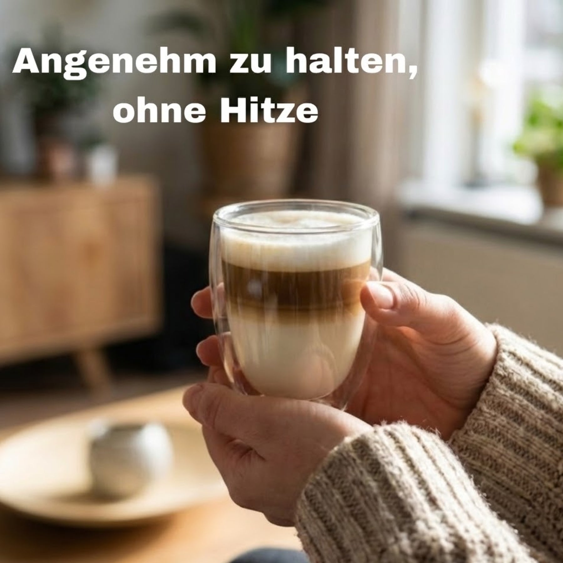 BigDean 4x 300ml doppelwandige Latte Macchiato Gläser Borosilikatglas - doppelwandige Kaffeegläser 5