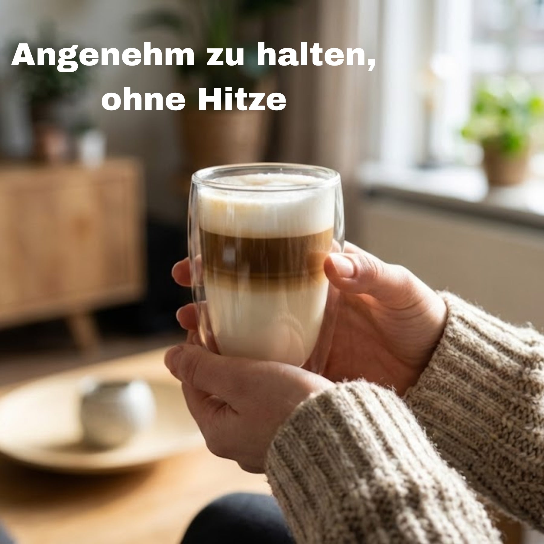 BigDean 4x 400ml doppelwandige Latte Macchiato Gläser Set Thermogläser aus Borosilikatglas 5