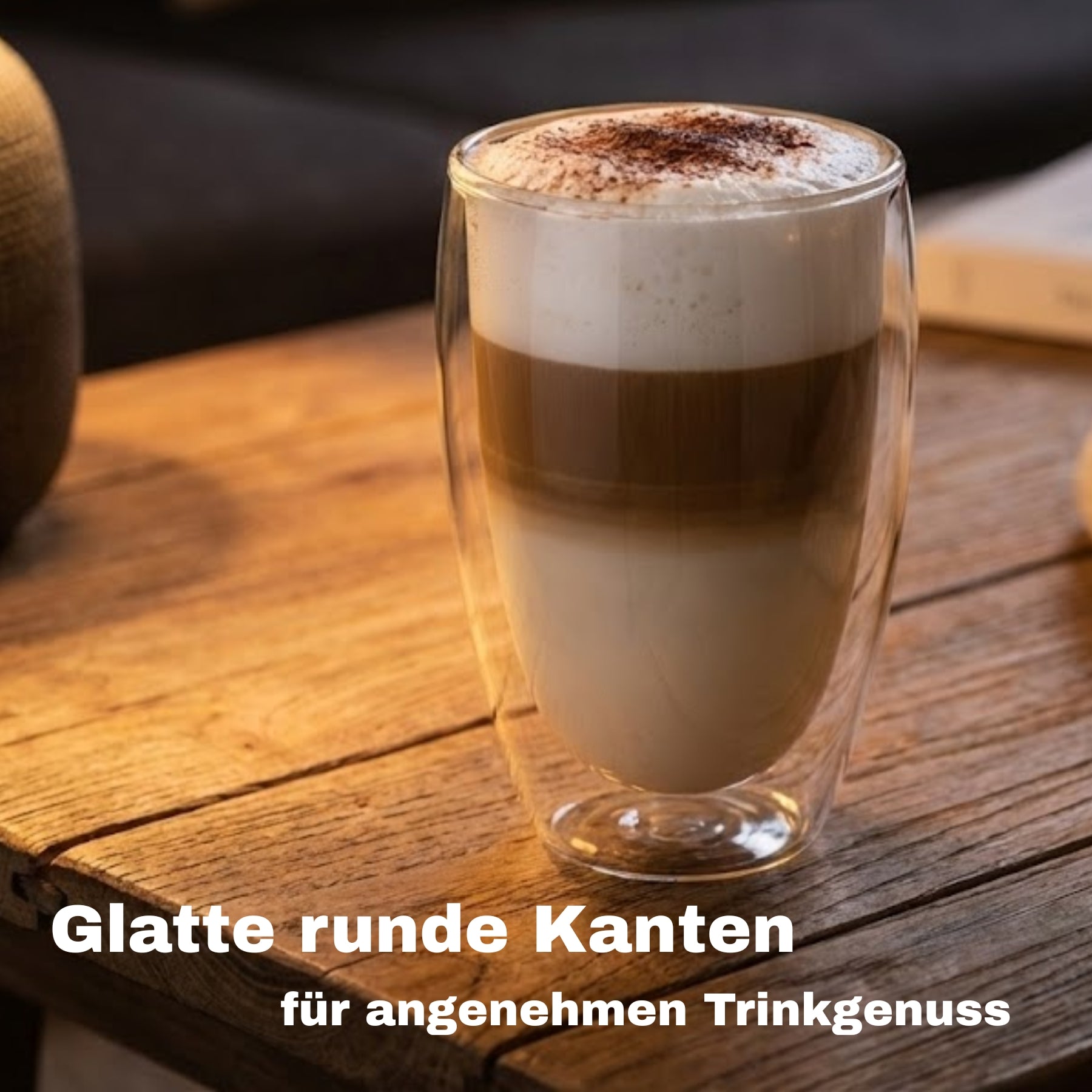 BigDean 6x 400ml doppelwandige Latte Macchiato Gläser Set Thermogläser aus Borosilikatglas 6