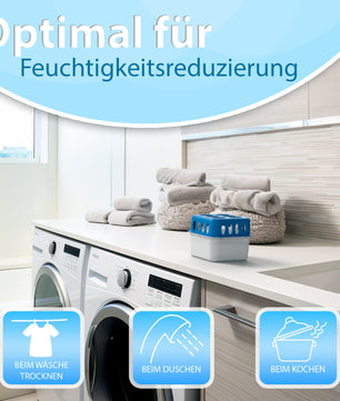 5 Stück Luftentfeuchter + 10 Nachfüllpacks – Raumentfeuchter nachfüllbar + wiederverwendbar  6