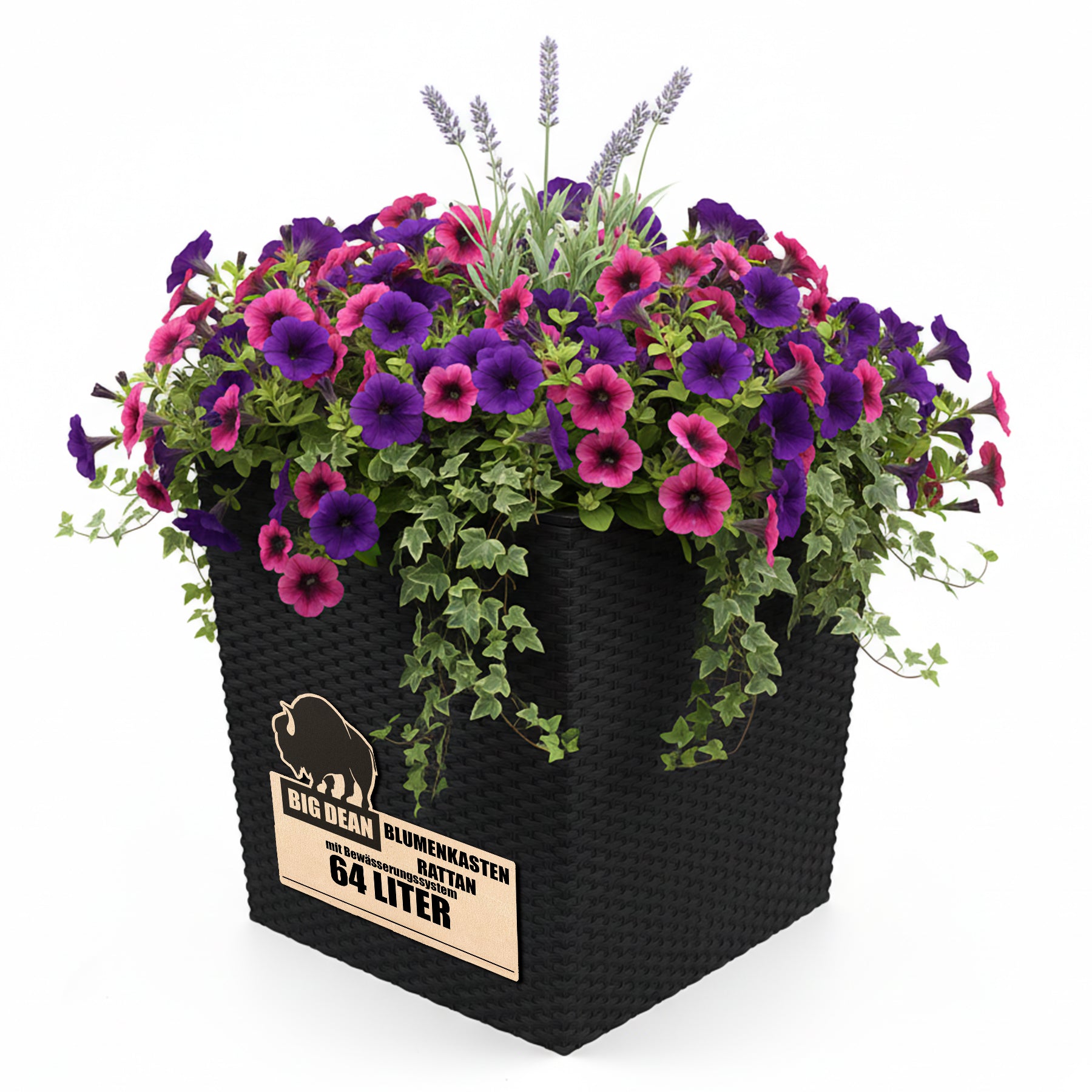 Blumentopf  65L 40x40x41cm mit Innentopf und  Bewässerungssystem