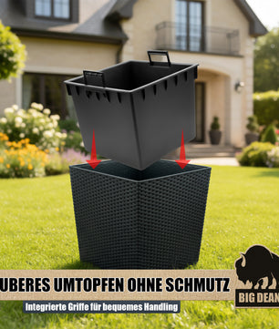 Blumentopf  65L 40x40x41cm mit Innentopf und  Bewässerungssystem