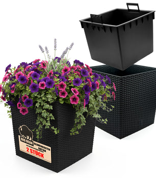 Blumentopf  65L 40x40x41cm mit Innentopf und  Bewässerungssystem