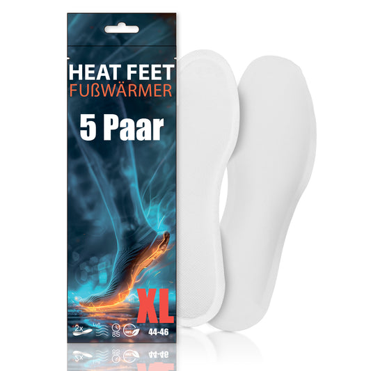 5 Paar HEAT FEET Wärmesohlen, Heizsohlen, Einlage Fußwärmer, wärmende Sohlen, warme Einlegesohlen, Wintersportarten Outdoorsport Weihnachtsmarkt, bei kalten Füßen für Schuhgröße 44-46 8h Wärme image 1