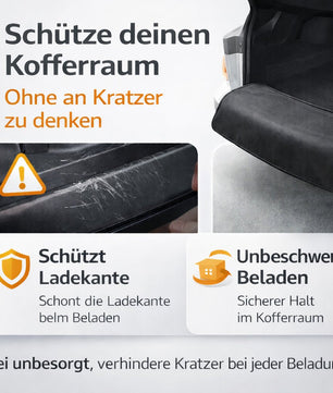 Ladekantenschutz Kofferraum 100x70 cm – Kofferraumschutz Auto Hund, Stoßstangenschutz 5