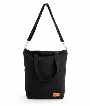Canvas Umhängetasche Damen groß – Shopper Schultertasche mit Reißverschluss & vielen Fächern