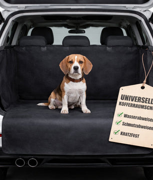 Kofferraumschutz Hund mit Seiten- und Ladekantenschutz - Universal Kofferraumdecke Hund