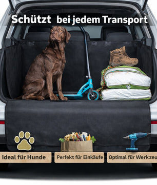 Kofferraumschutz Hund mit Seiten- und Ladekantenschutz - Universal Kofferraumdecke Hund 2