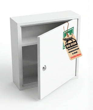 Medizinschrank aus Stahl abschließbar mit 2 Schlüsseln 36x31,5x10cm HXBXT