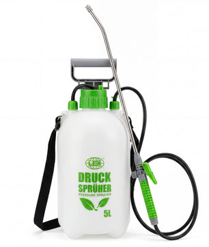 Drucksprüher 5 Liter 3 bar Sprühstange und Düse aus Edelstahl. Länge Lanze Plus Schlauch 170cm!