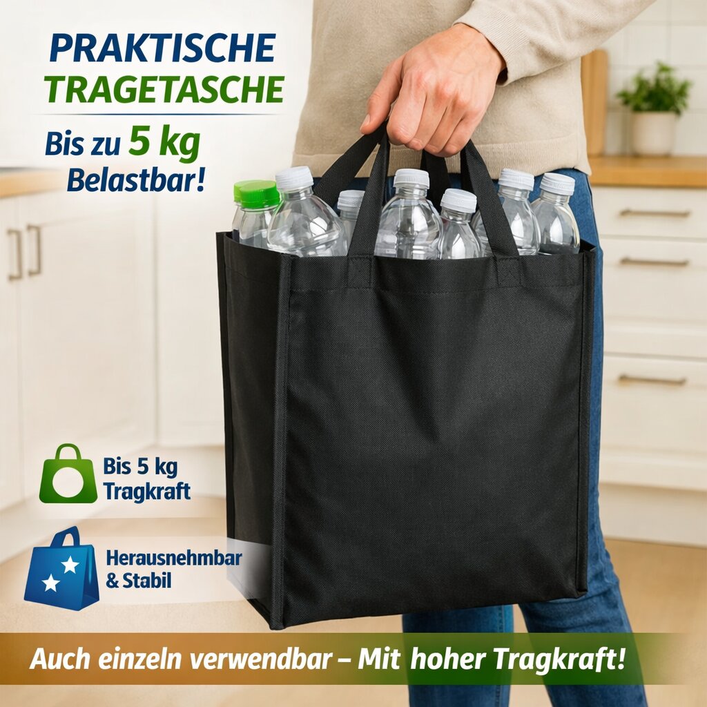 Pfandflaschen Sammelbehälter 100L – Pfandflaschen Behälter Pfandsammler für Zuhause 4
