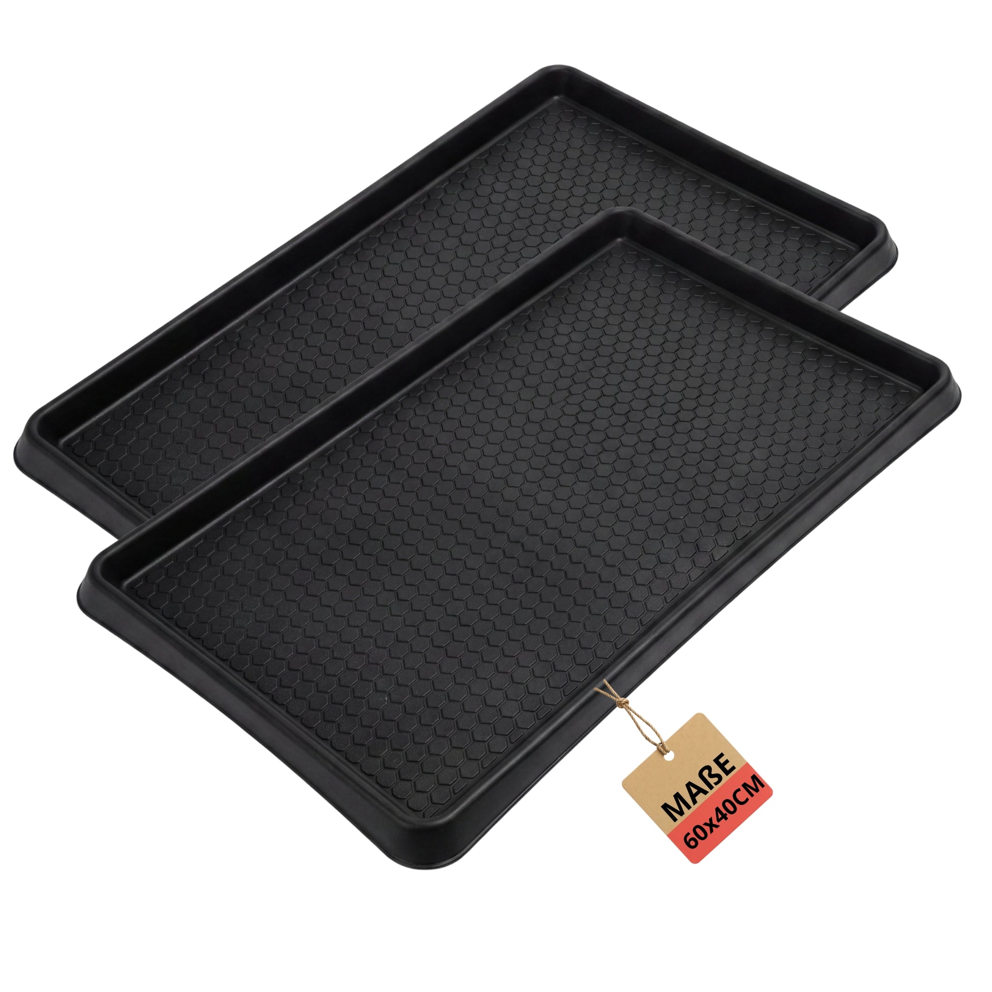 2 Stück Premium Schuhabtropfschale 60x40cm extra robust Made in Europa