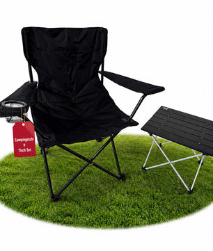 Campingstuhl mit Tisch Set klappbar Camping Tisch Stuhl Set Campingstuhl faltbar Angelstuhl