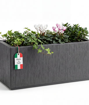 Blumenkasten 80L 80x36x35cm Ablaufboden Winterfest Pflanzkübel Übertopf Pflanzkasten Blumenkübel Made in Europa