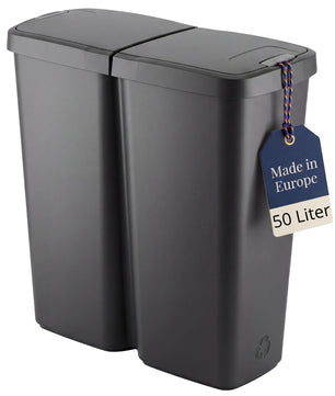 Duo Bin Mülleimer 2x25 Liter Made in Europe