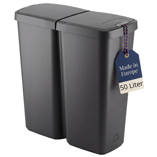 BigDean Duo Bin Mülleimer 2x25 Liter Made in Europe image 1