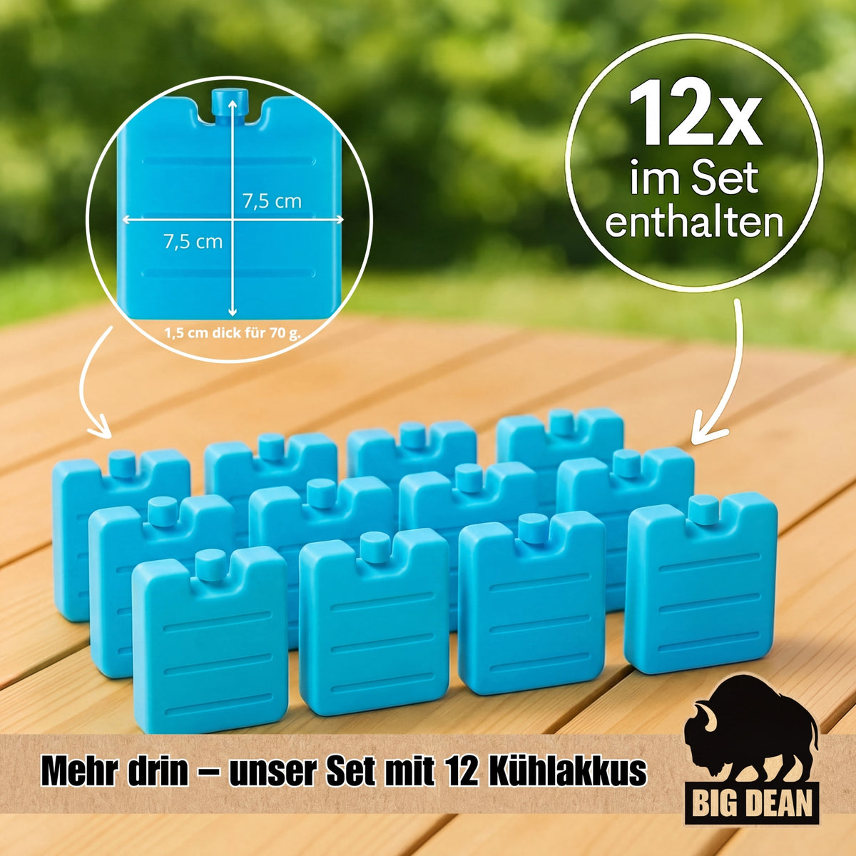 Kühlbox inkl. 12 Kühlakkus 24 Liter Kühlbox mit Akku für bis zu 11 h Kühlung image 6