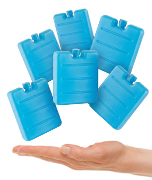 6er Set Kleine Kühlakkus - Mini Kühl-Elemente für die Kühltasche - Kühl-Akku für die Brotdose