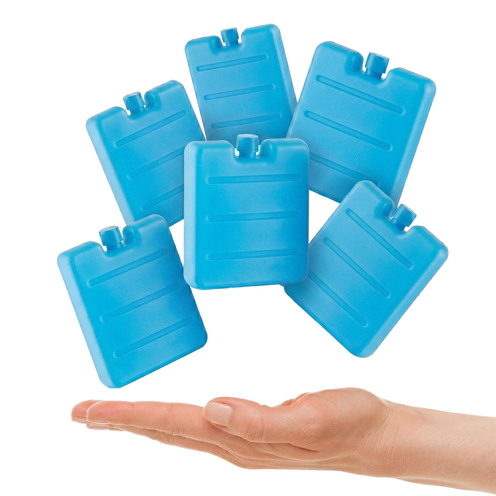 6er Set Kleine Kühlakkus - Mini Kühl-Elemente für die Kühltasche - Kühl-Akku für die Brotdose