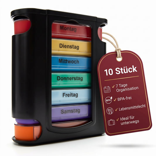 10 Stück Tablettenbox 7 Tage Vorteilspack image 1