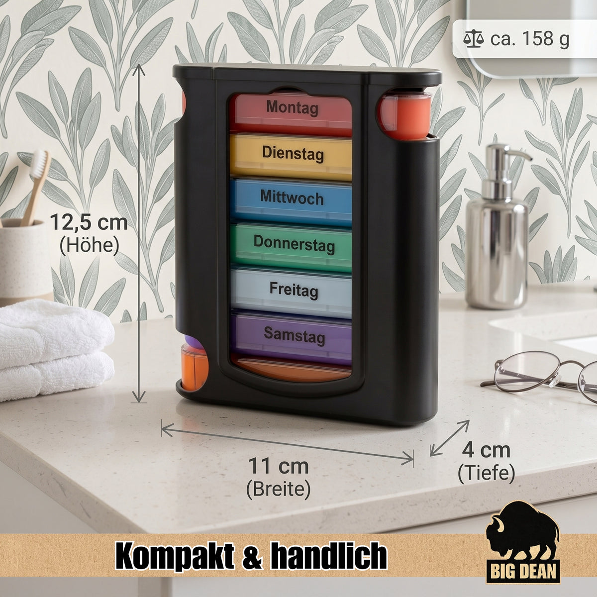 10 Stück Tablettenbox 7 Tage Vorteilspack image 3