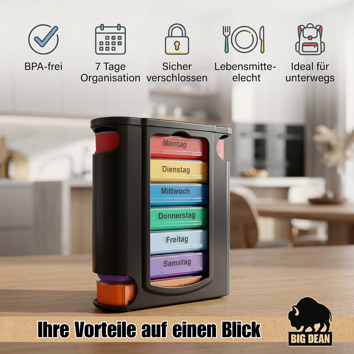 10 Stück Tablettenbox 7 Tage Vorteilspack image 6
