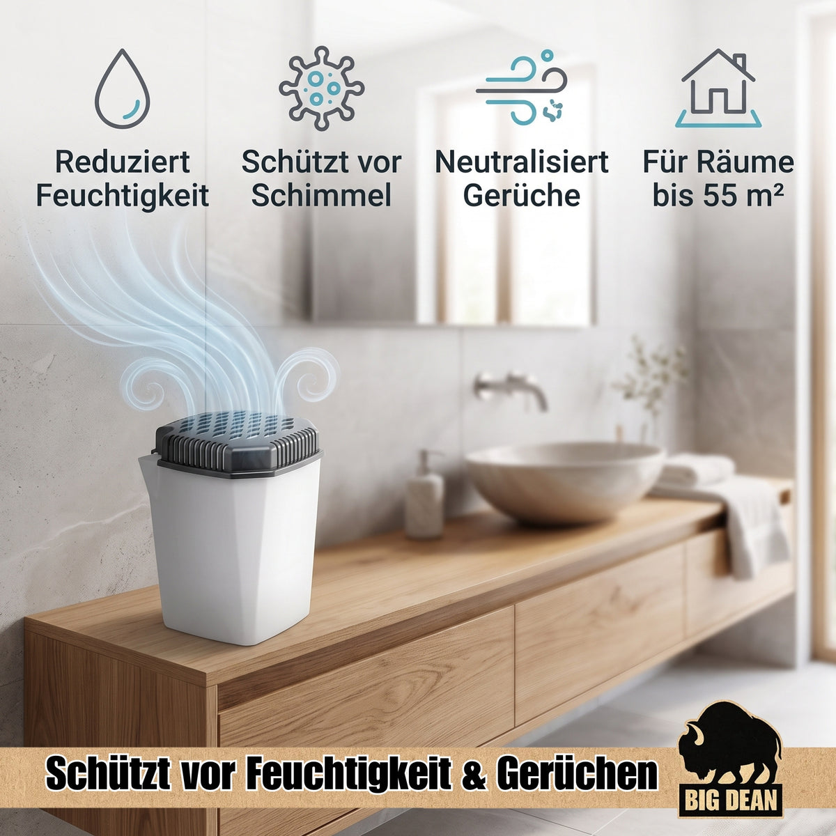 4x Luftentfeuchter + 4x 680 Nachfüllpacks Extra groß und extra leistungsstark image 3