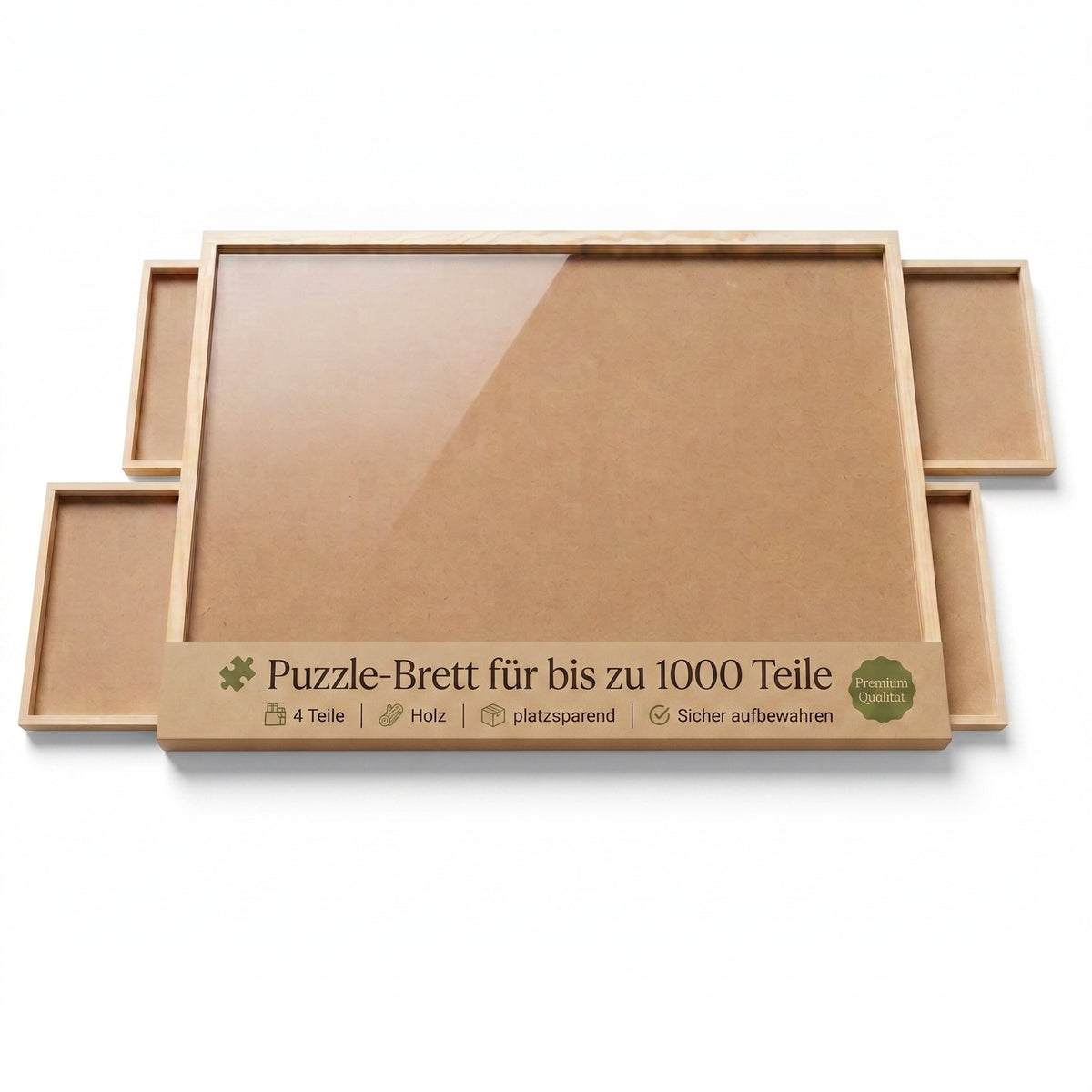 BigDean Puzzletisch extra groß Tisch 76x57cm Puzzel Board 4 Schubladen Puzzlebrett image 1